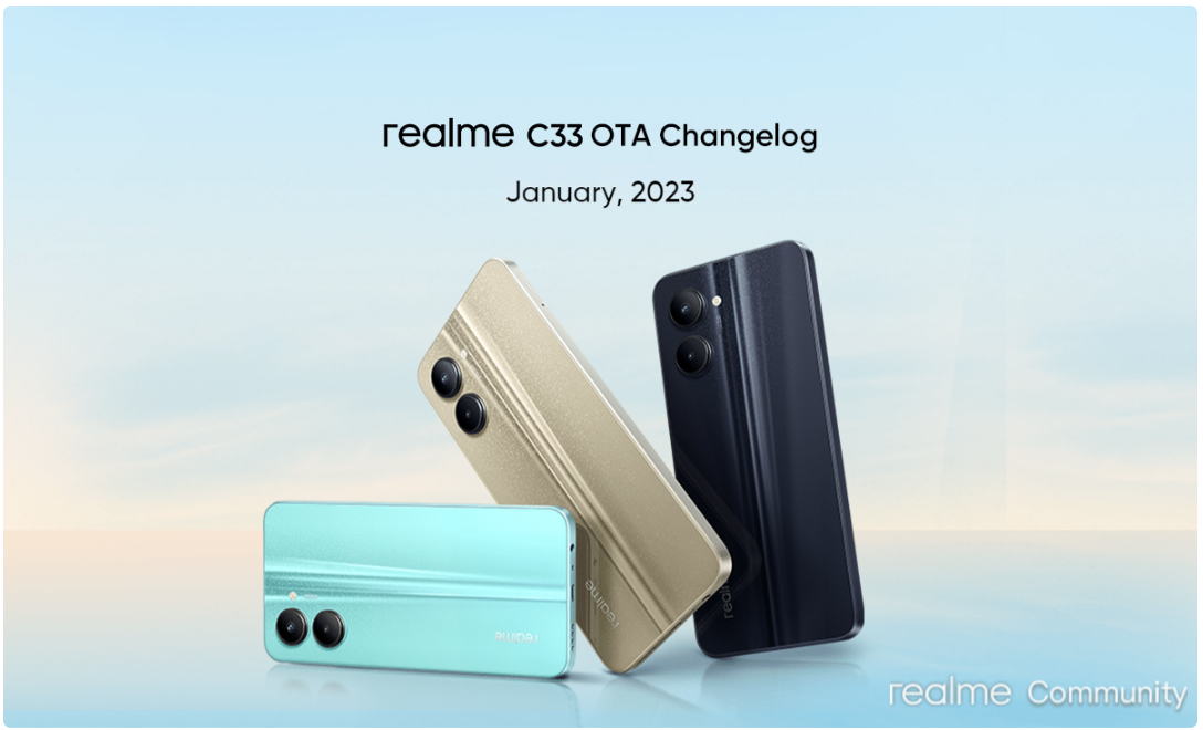 realme C33, realme C25Y, realme C21Y and narzo 50 5G receive a new OTA Changelog update for January 2023